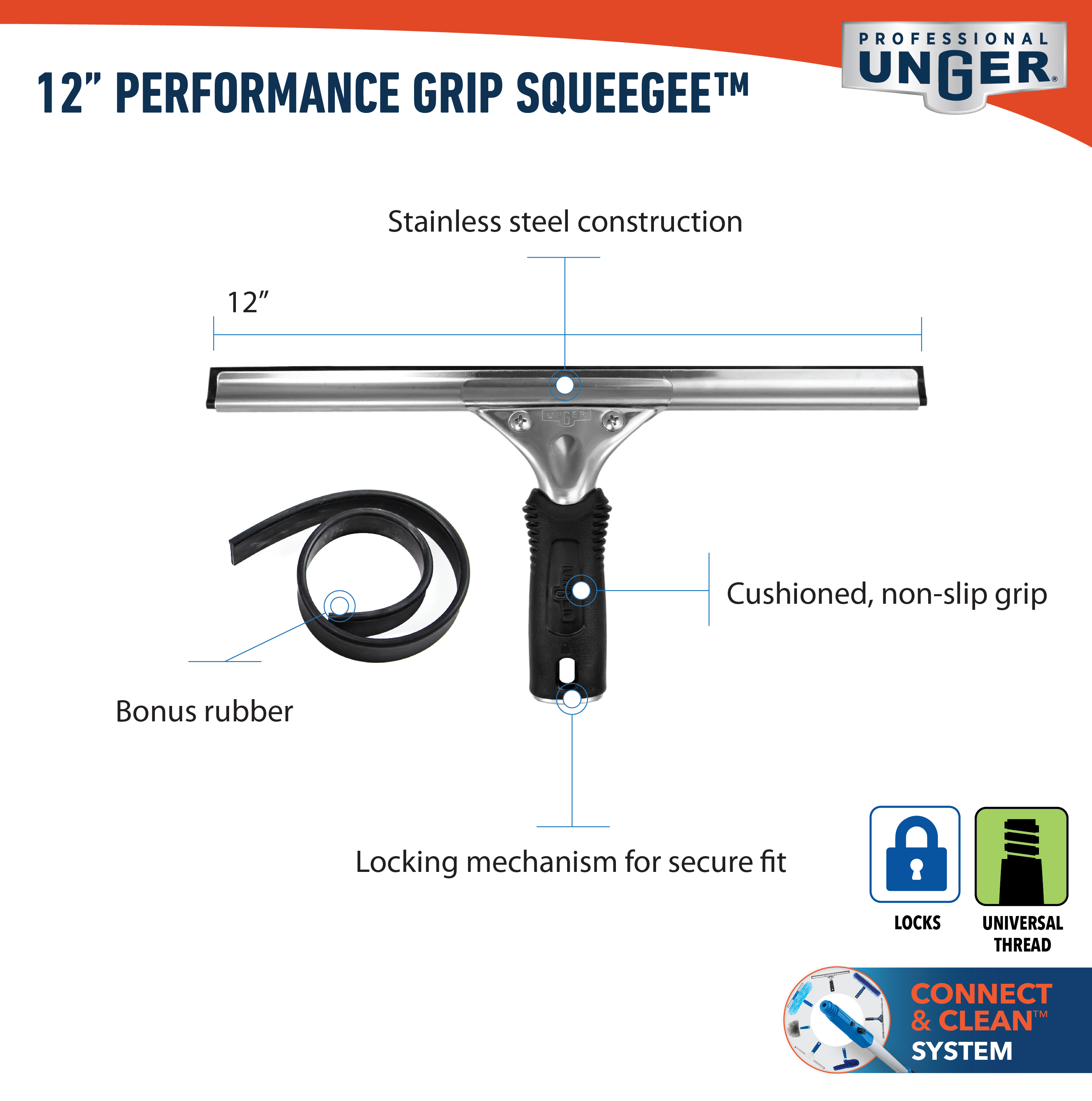 981010_UI_Unger Pro_12 inch Performance Grip Squeegee_Infographics 1