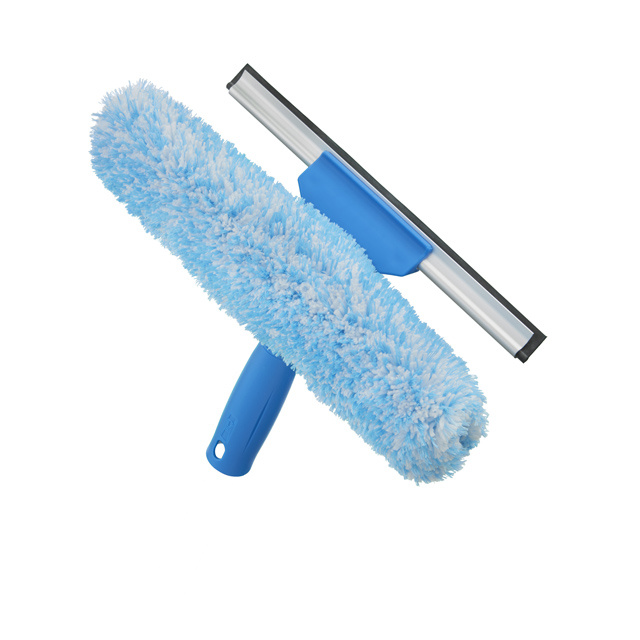 Unger Pro Window Cleaning Kit w/8ft Pole Scrubber Squeegee Scraper Sponge PWK00 
